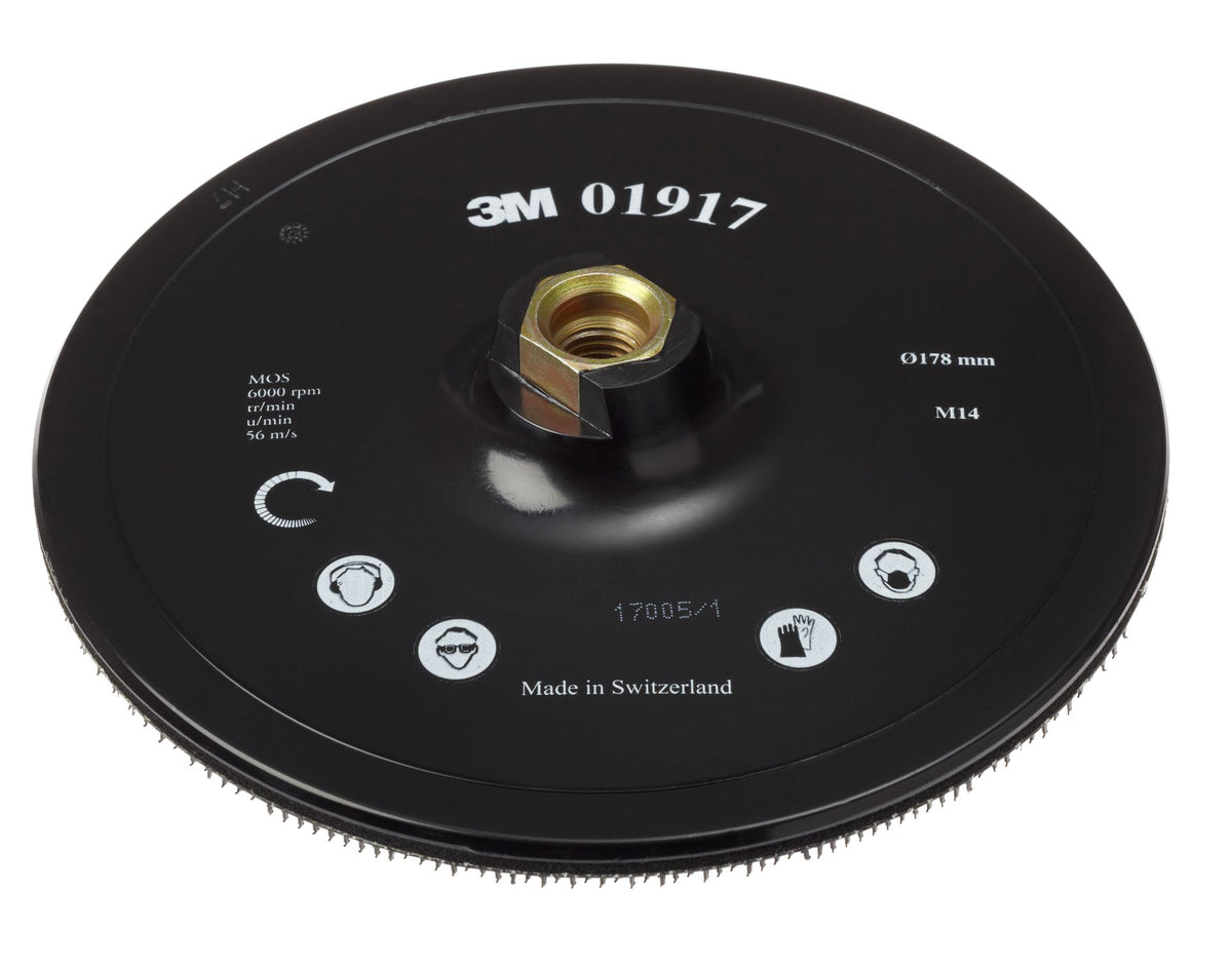 3M 01917 Haftstützteller DH-AC ohne Zentrierung Ø178 mm M14-Aufnahme