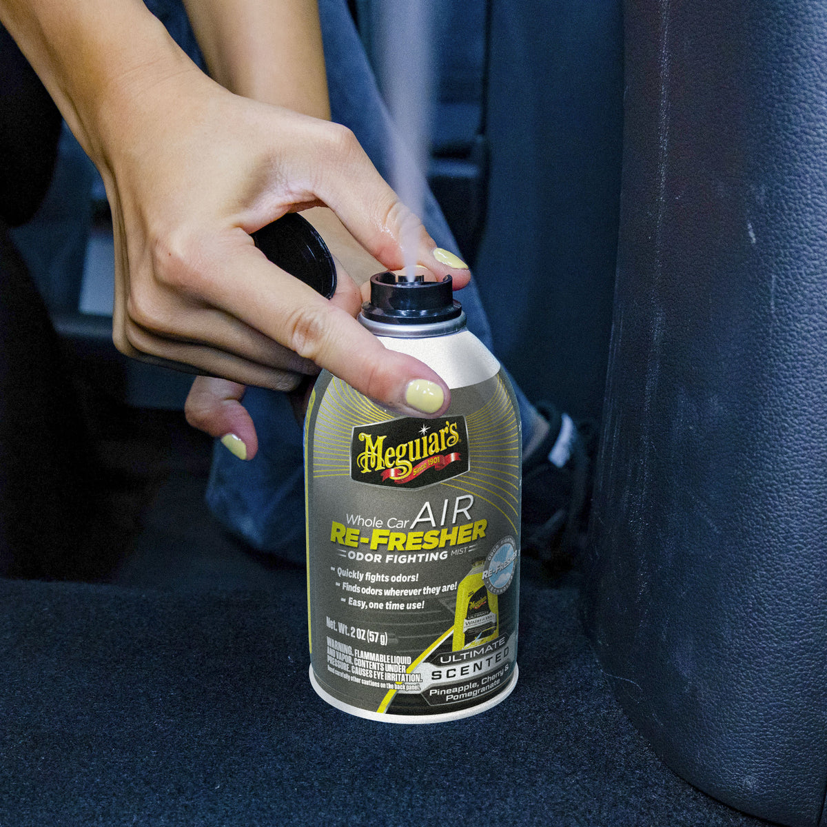 Meguiar's G260102 Ultimate Whole Car Air Re-Fresher Lufterfrischer Spray (56,7g)