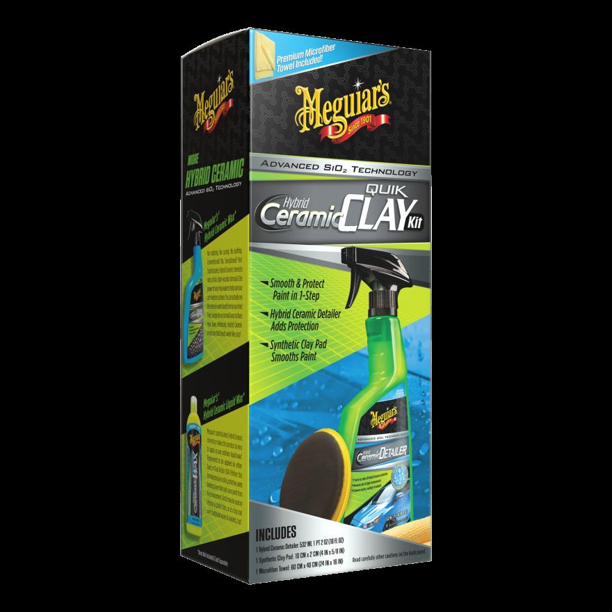 Meguiar's G200200 Hybrid Ceramic Detailer Synthetic Clay Kit Hybrid-Keramik-Schutzschicht (Set)