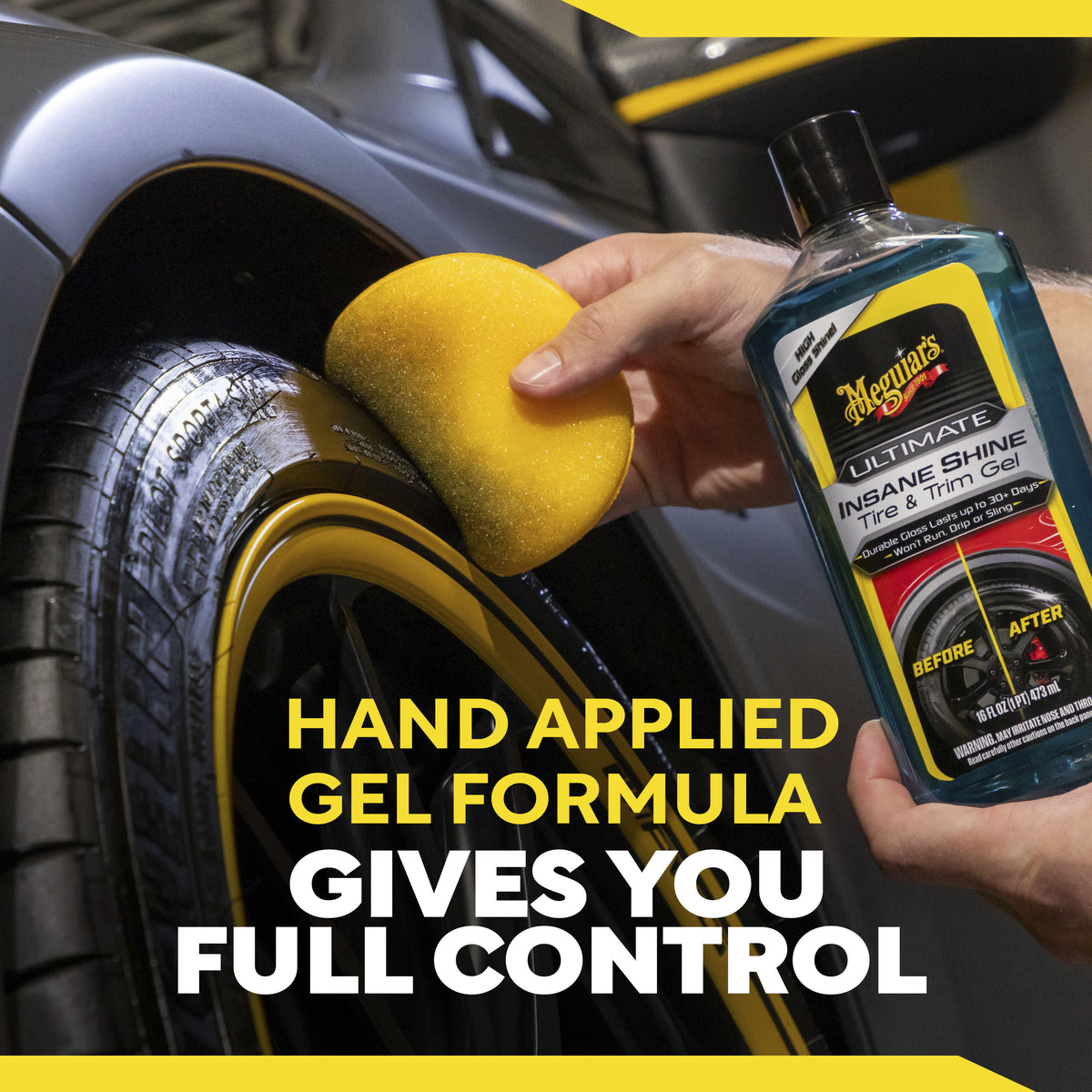 Meguiar's G262016 Reifengel Ultimate Insane Shine Tire & Trim Gel (473ml)