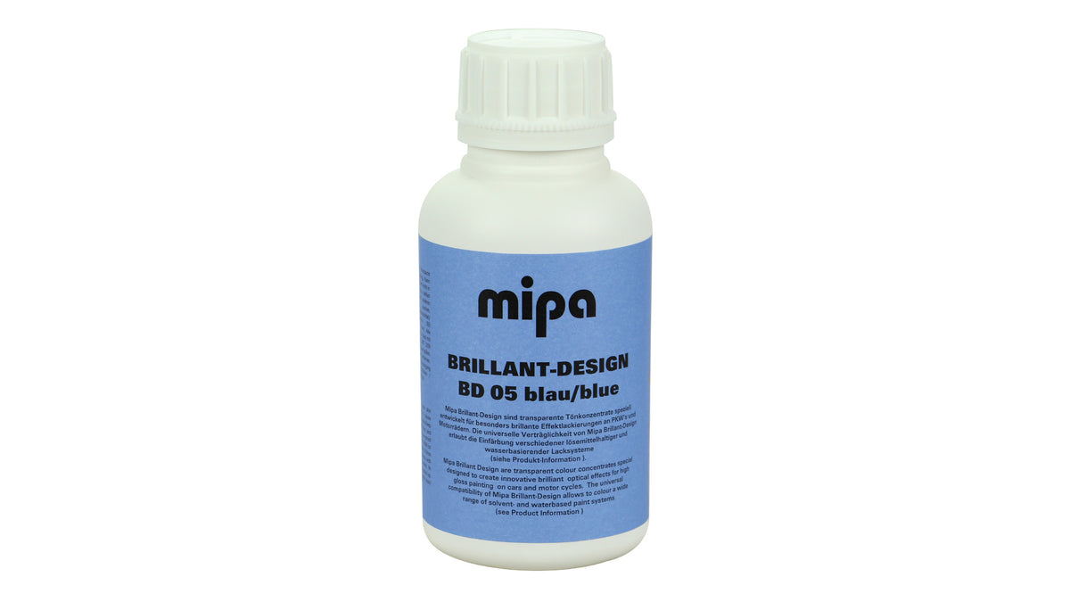 Mipa WBS Brillant-Design Effektlack Gelb, Rot oder Blau (500ml)