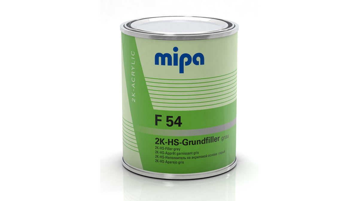 Mipa 2K-HS-Grundfiller F54 in Hellgrau, Dunkelgrau, Schwarz oder Weiß (1l oder 4l)