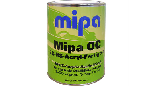 Mipa - 2K HS Acryl Fertigton Rallye schwarz matt (1 Liter)