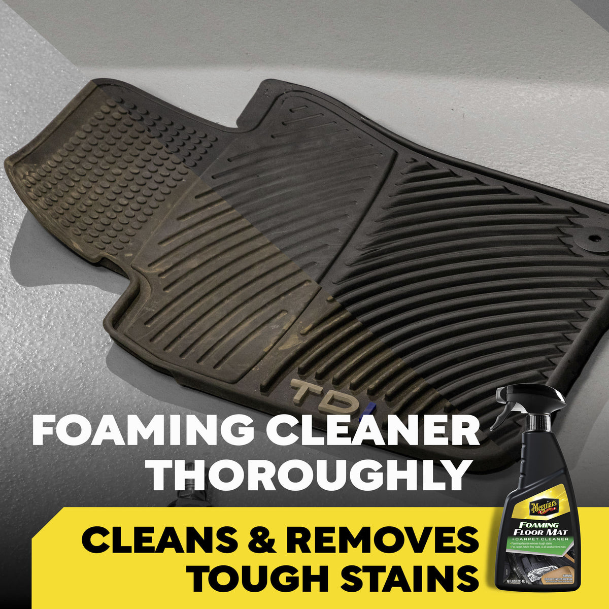 Meguiar's G262816 Foaming Floormat and Carpet Cleaner Fußmatten- und Teppichreiniger (473 ml)
