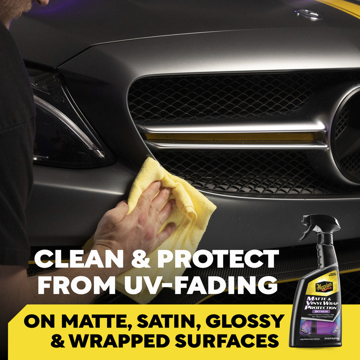 Meguiar's G260724 Matte and Vinyl Wrap Protection Folien-Pflegespray (709 ml)