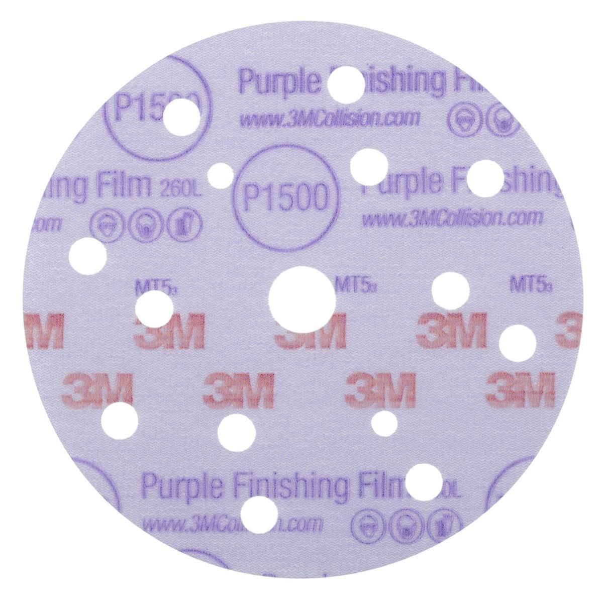 3M Hookit Purple Schleifscheibe 260L+ (50 Stk)
