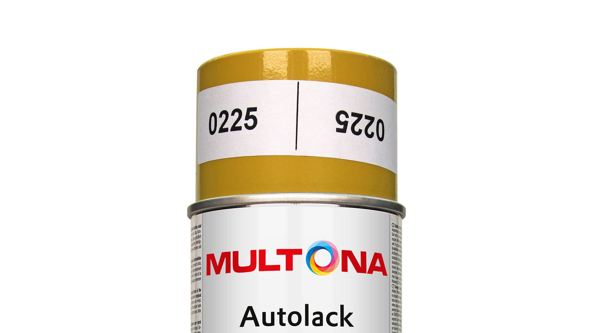 Multona Autolack Spray Bau-Landmaschinen Komatsu Safrangelb D31E (400ml)