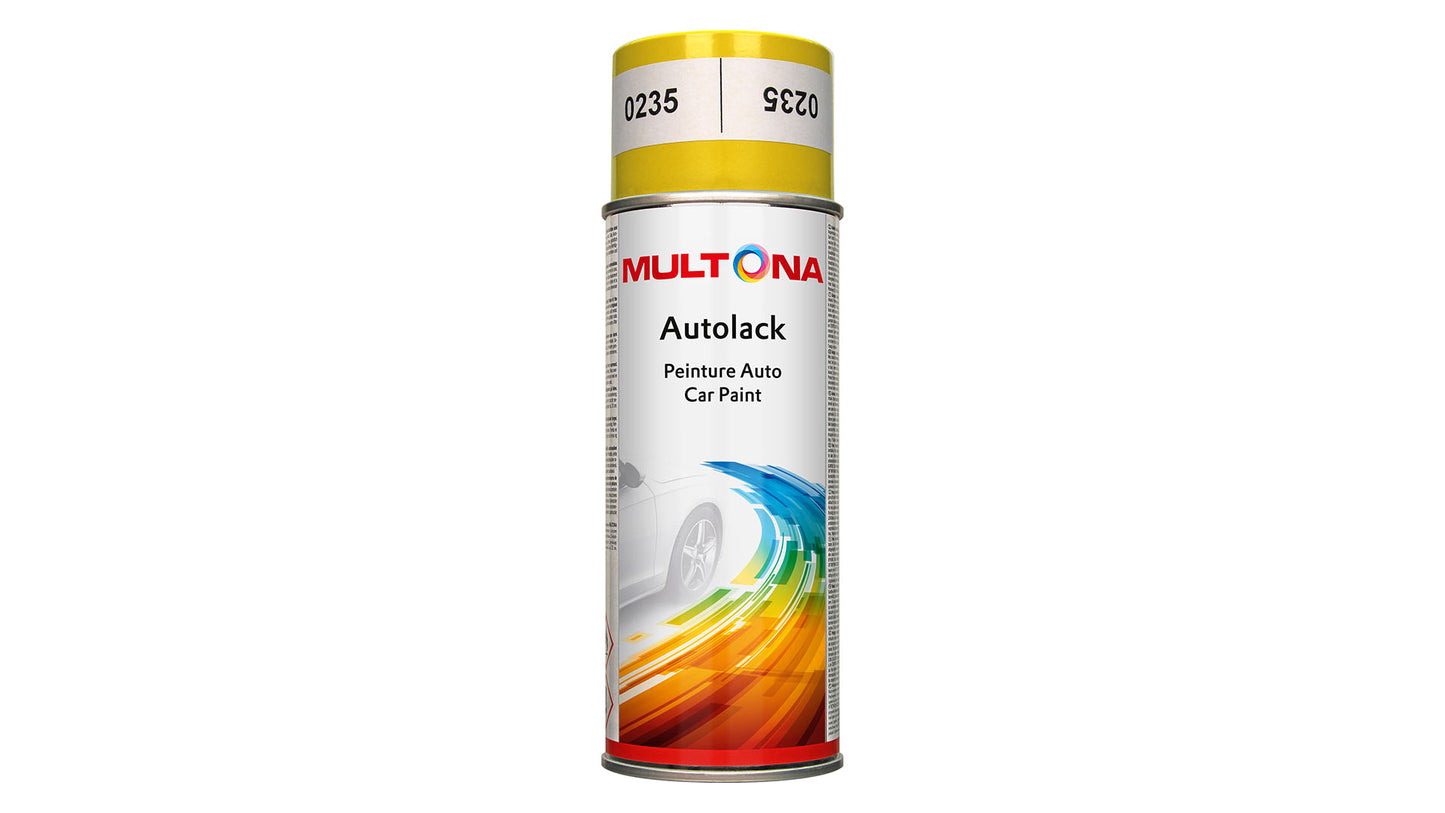 Multona Autolack Spray British Standards 5252-10E53 Canary Yellow (400ml)