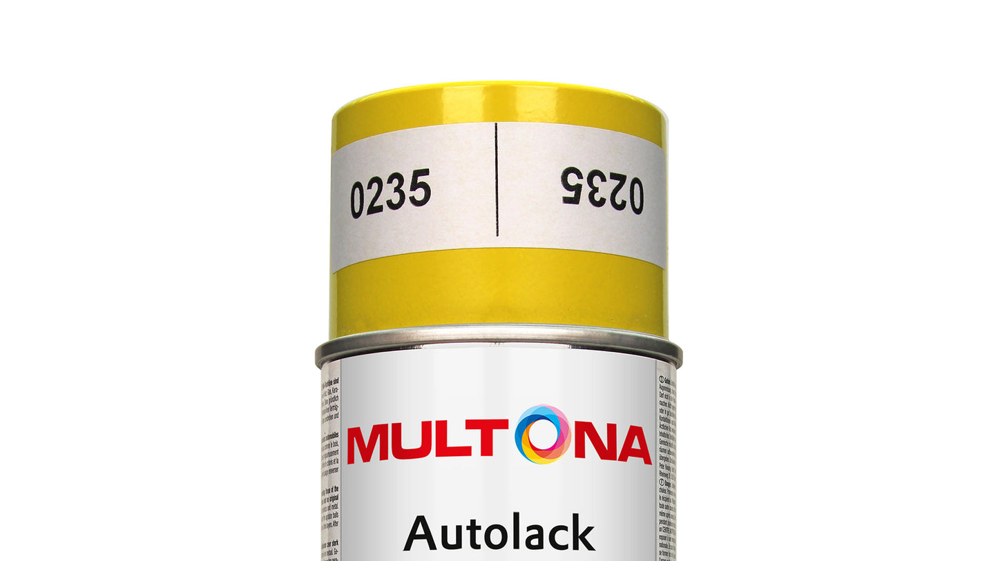 Multona Autolack Spray British Standards 5252-10E53 Canary Yellow (400ml)