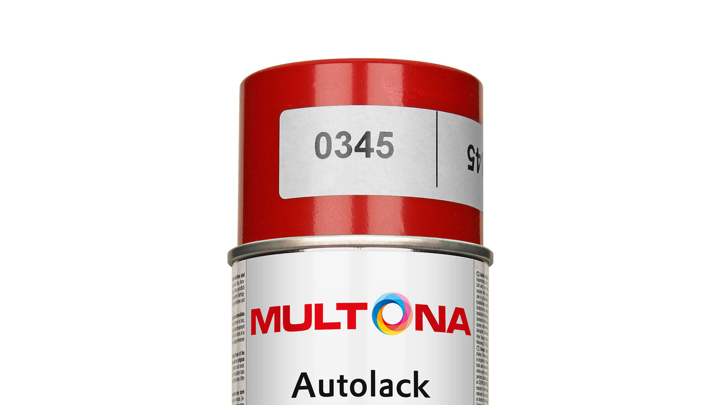 Multona Autolack Spray Bau-Landmaschinen Farmetallic Rot Ral 3000 (400ml)