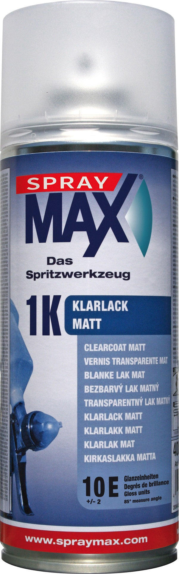 SprayMax 1K Klarlack glänzend, matt oder hochglanz-elastik Spray (400ml)