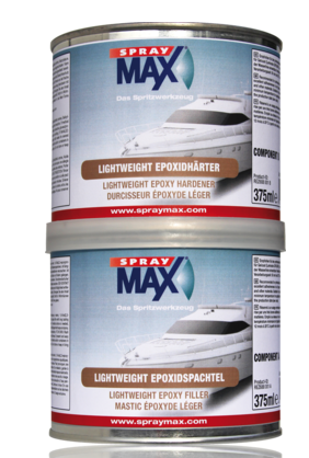 SprayMax Marine 2K Lightweight Epoxidspachtel hellgrau (750 ml)