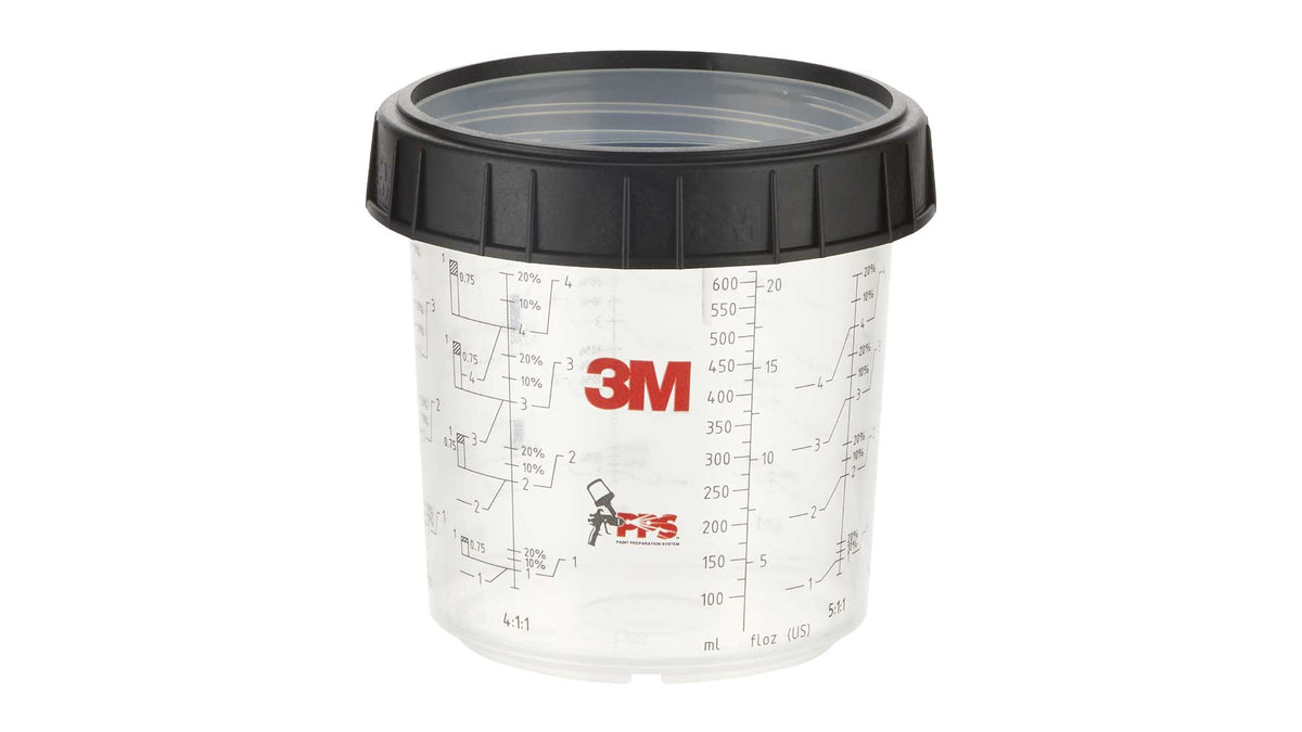 3M PPS Becher mit Schraubring 0,65L (2 Stk) oder 1L (1 Stk)
