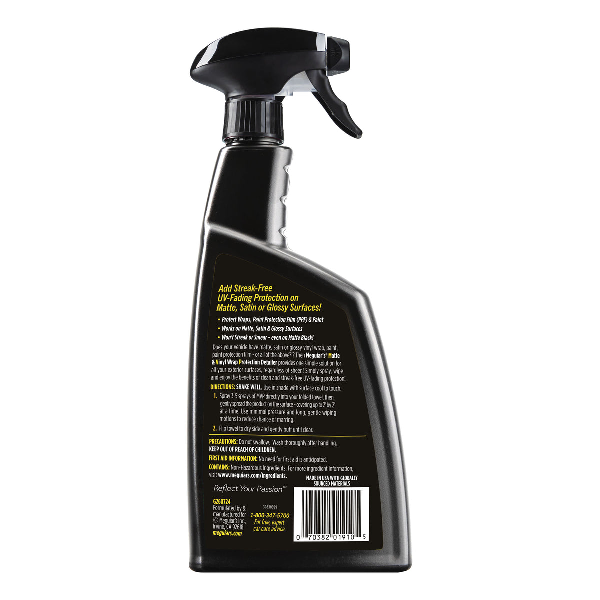 Meguiar's G260724 Matte and Vinyl Wrap Protection Folien-Pflegespray (709 ml)