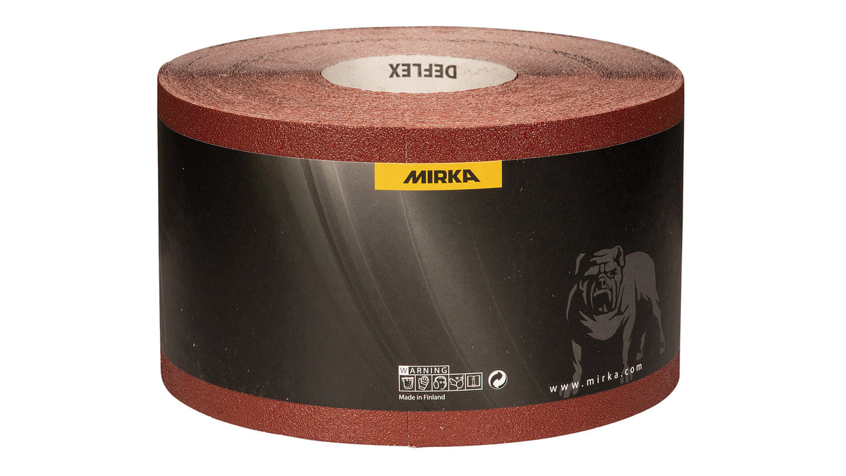 Mirka Deflex Schleifpapier Rolle 115 mm x 50 m ohne Haftung