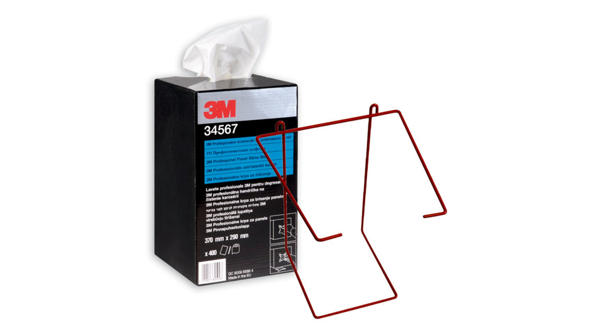 3M Einweg-Karosserie-Reinigungstücher weiß  29 mm x 370mm (Karton 400 St.)