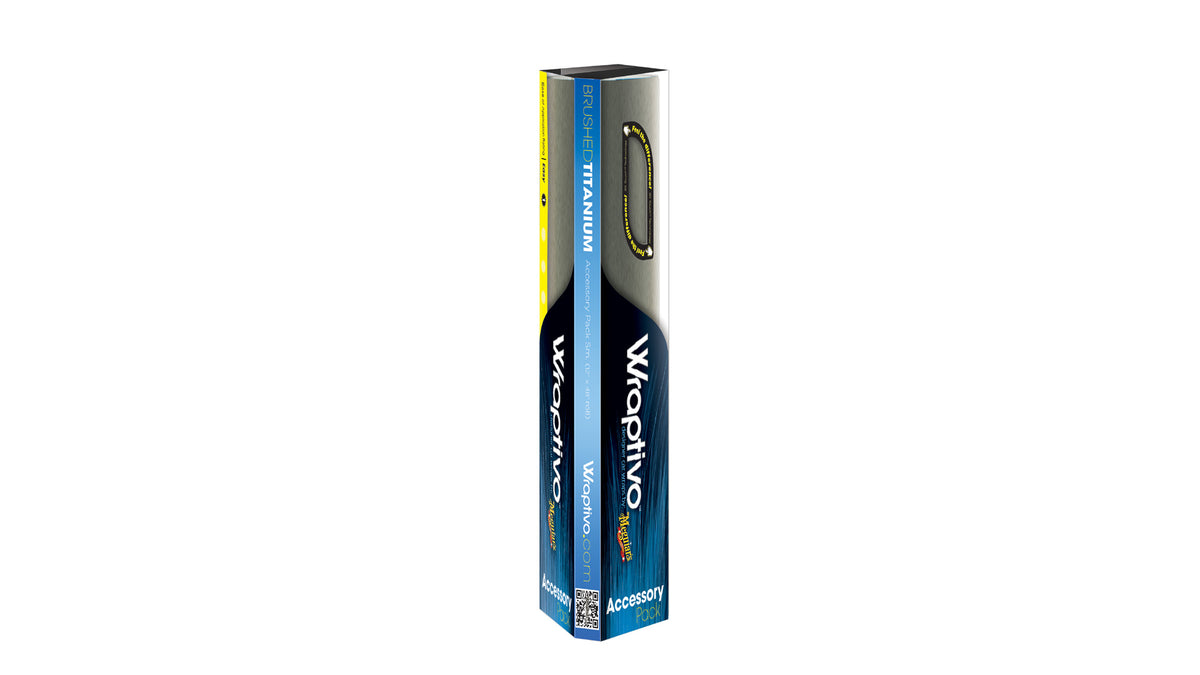 Meguiar's Wraptivo Folie Brushed Titanium - small (122 cm x 30,48 cm)
