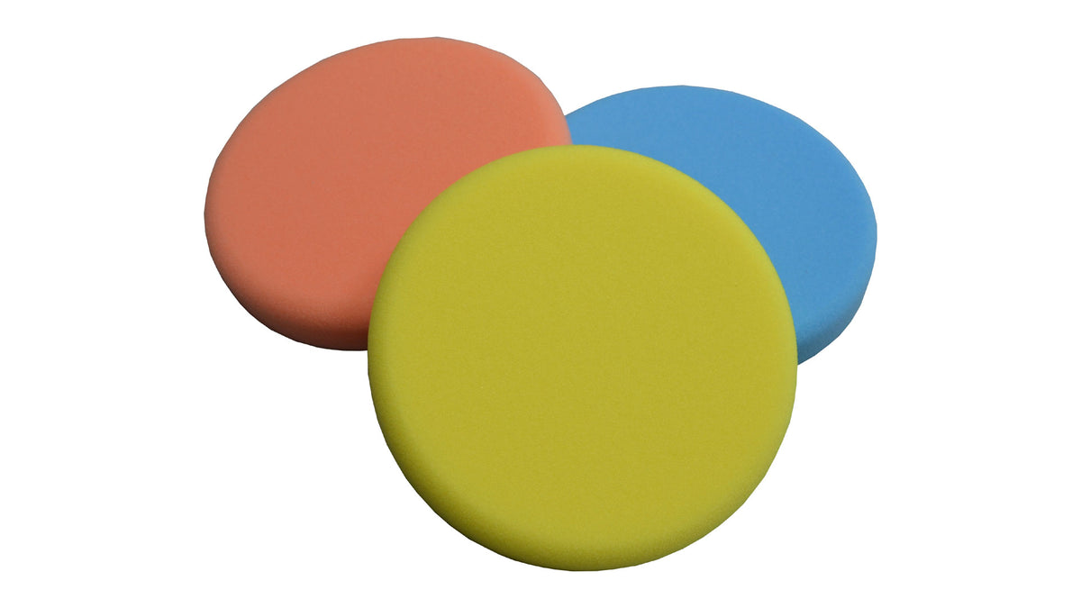ROTWEISS Polierschwammauswahl glatt 132 x 25mm (1 Set mit 3 Stück)