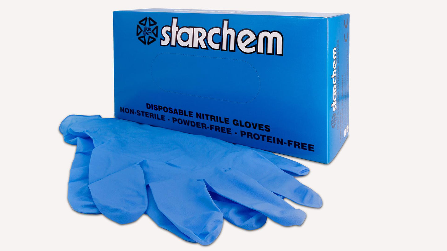 Handschuhe aus Nitril blau Größe XL 100 St.