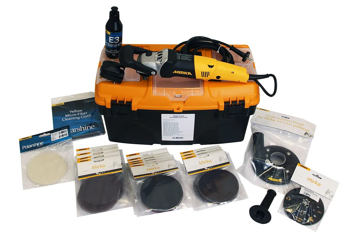 Mirka Glasschliff-Kit 125mm mit Poliermaschine (1 Set)