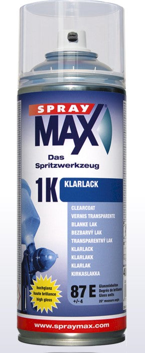 SprayMax 1K Klarlack glänzend, matt oder hochglanz-elastik Spray (400ml)
