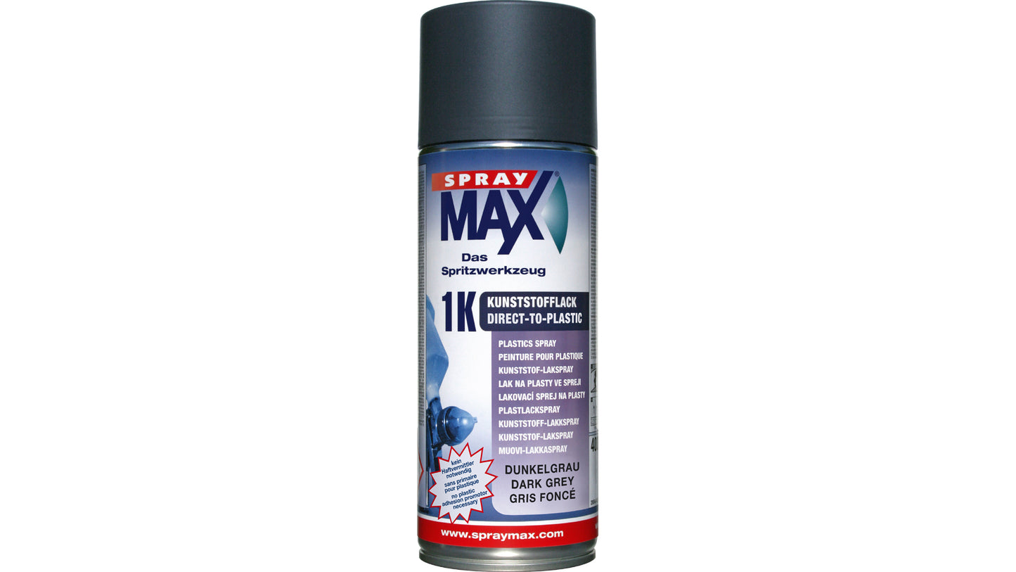 SprayMax 1K DTP-Kunststofflack in Dunkelanthrazit, Schwarz oder Dunkelgrau (400 ml)