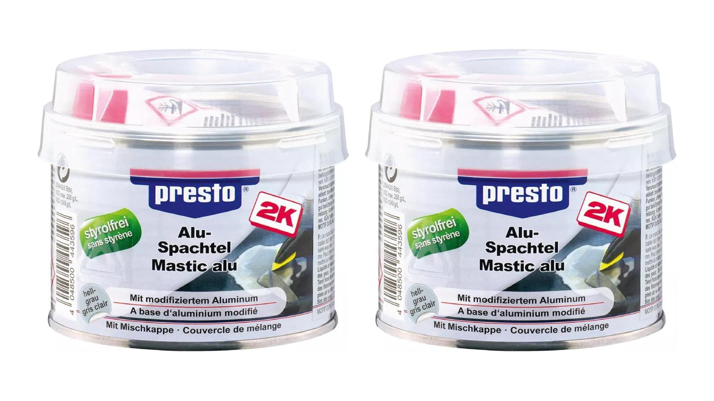 presto Alu-Spachtel styrolfrei grau (250g oder 1kg)