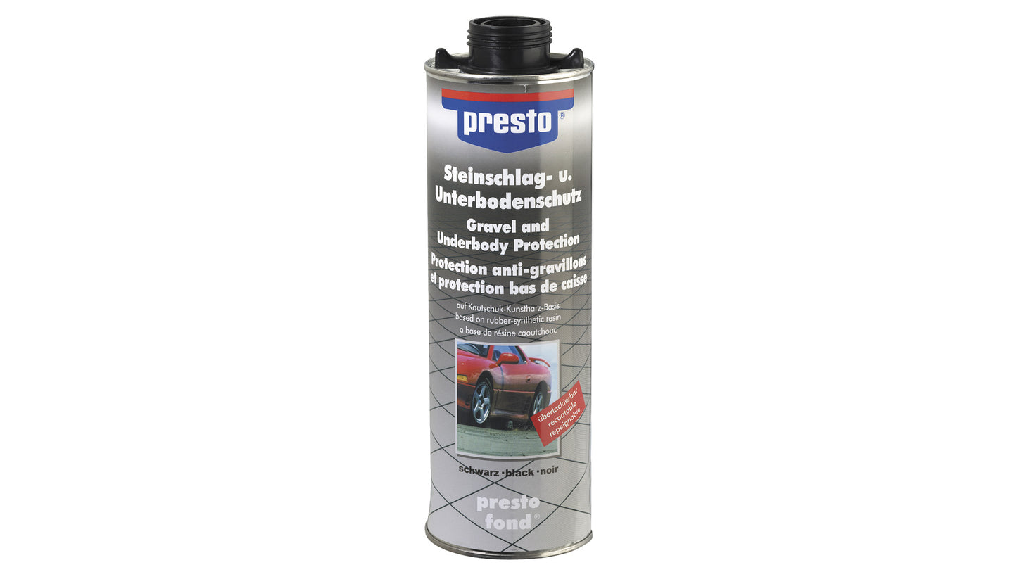 presto Steinschlagschutz überlackierbar Schwarz oder Grau (1000ml)
