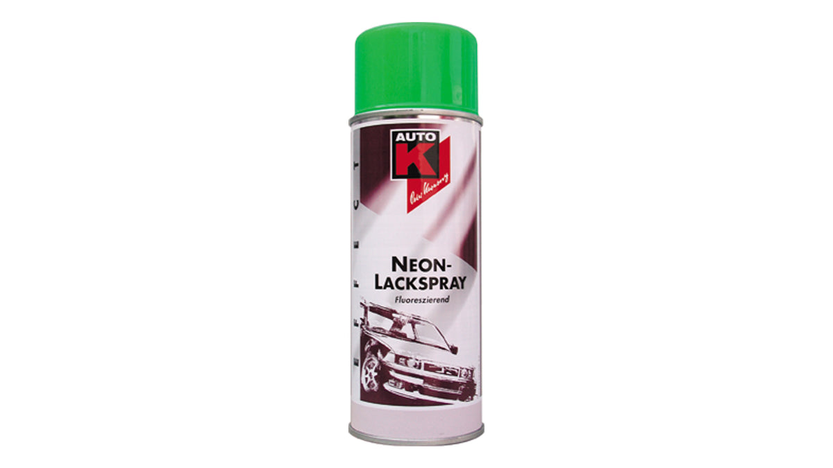 Auto-K Neon Lackspray in Pink, Gelb, Grün, Rot und Orange