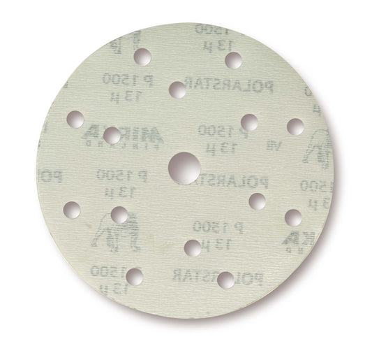 Mirka Polarstar Schleifscheiben Ø 150 mm Grip gelocht P320 bis P1500 (50 Stk)