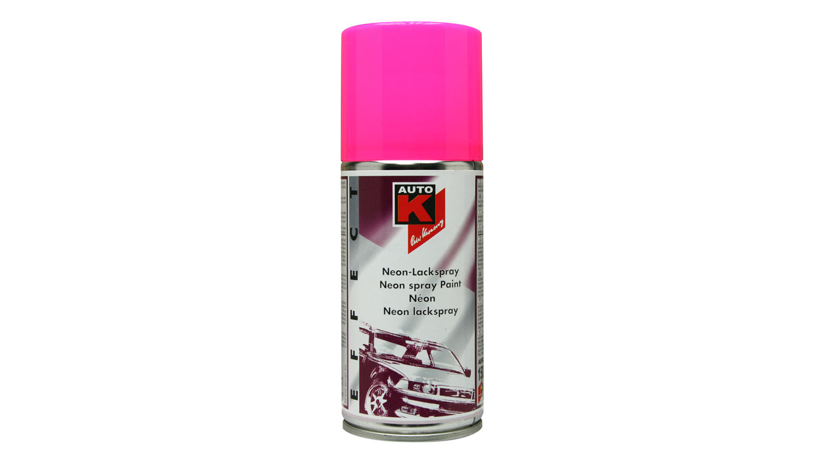 Auto-K Neon Lackspray in Pink, Gelb, Grün, Rot und Orange