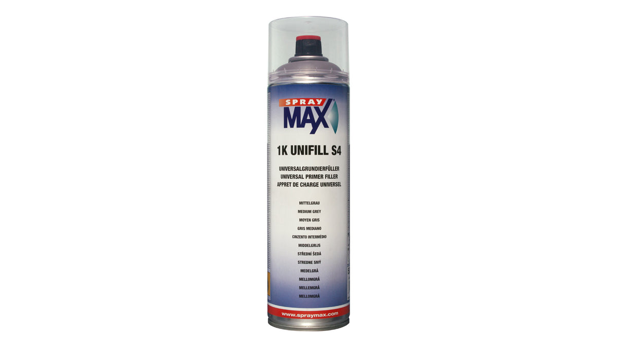 SprayMax 1K UNIFILL Dickschichtfüller Spray weiß, hellgrau, mittelgrau, dunkelgrau, schwarz (500ml)
