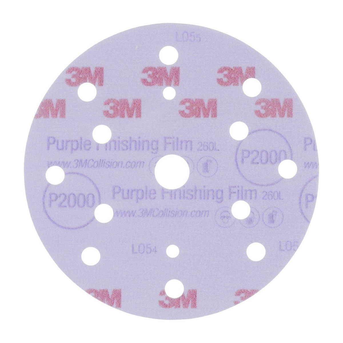 3M Hookit Purple Schleifscheibe 260L+ (50 Stk)
