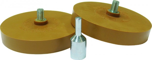 MP Folienradierer-Set yellow 88 mm [2 Discs + 1 Adapter]