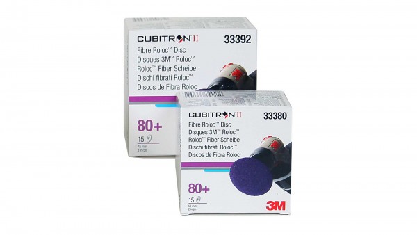 3M 33380 Cubitron II Roloc Scheiben Lila/Gelb Ø50 mm 80+ (15 Stk)