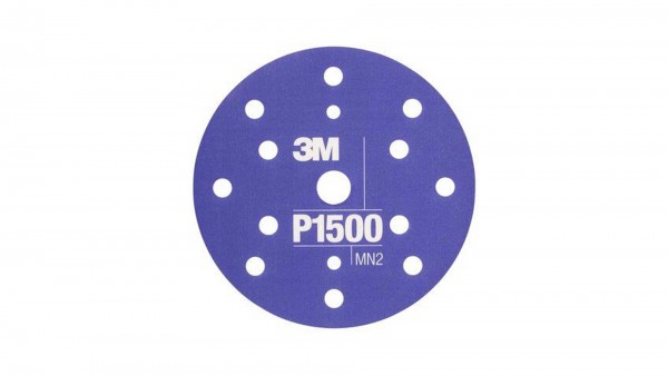 3M 34423 Hookit Flexible Schleifscheiben 270J Lila Ø150 mm P1500 (25 Stk)