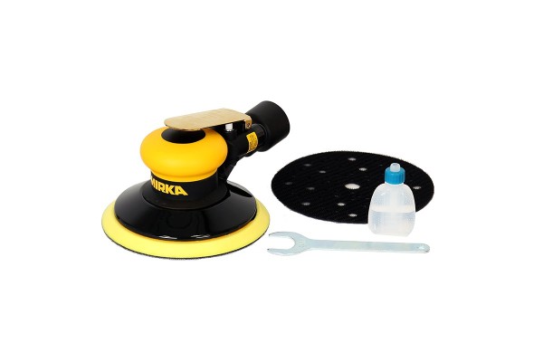 Mirka ROS 650CV Zentralabsaugung Druckluft-Exzenter Ø 150 mm 5,0 mm Hub, 5/16“ Gewinde, inkl. 52-Loc