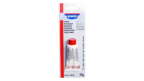 presto Härter rot geblendet (25g)