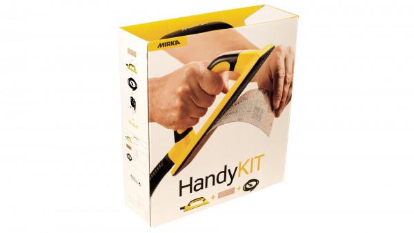 Mirka Handblock Kit mit Absaugschlauch und Abranet 80 x 230 mm Kunststoff, mit Luftregulierung Grip