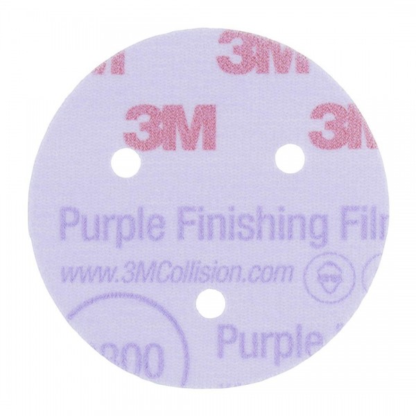 3M Hookit 51264 260L+ Purple P800 Schleifscheiben 3-fach gelocht Ø76 mm (50Stk)