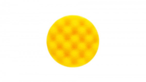 Mirka Golden Finish Pad 1 Polierpad Ø 77 mm Gelbes gewaffeltes Schaumfstoffpad (2er Pack)