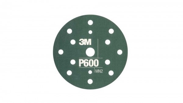 3M 34419 Hookit Flexible Schleifscheiben 270J Grün Ø150 mm P600 (25 Stk)