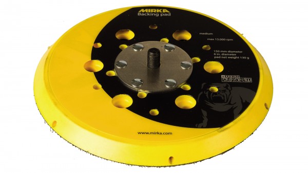 Mirka MIRKA Grip-Teller Ø 150 mm 5/16“ Gewinde, geeignet für 6-Loch, 6+1-Loch, 15-Loch, Abranet Grip