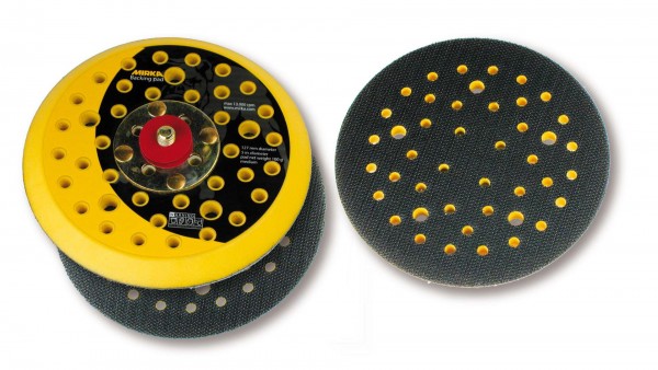 Mirka medium Abranet Grip-Teller (PU) Ø 125 mm 5/16“ Gewinde, inkl. Schutzauflage Grip 44-Loch (1Stk