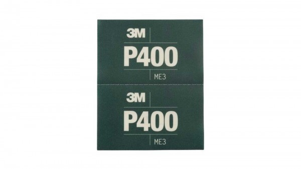 3M Hookit Flexible Schleifstreifen, Grün, 140 x 171 mm P400 (25 Stk)