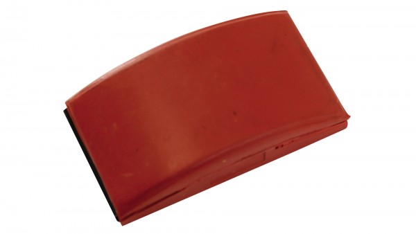 Mirka Handblock ohne Absaugung 70 x 125 x 30 mm für 1/4 Bögen, mit Klemmvorrichtung, Kautschuk Ohne