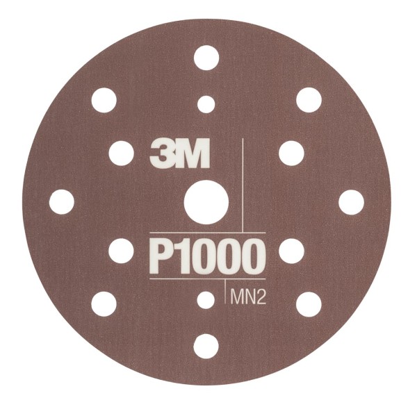 3M 34421 Hookit Flexible Schleifscheiben 270J Braun Ø150 mm P1000 (25 Stk)